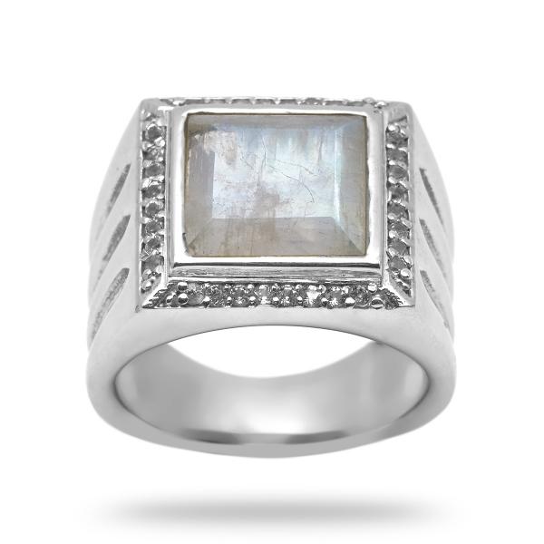 Bague pierre de lune argent Phoebe